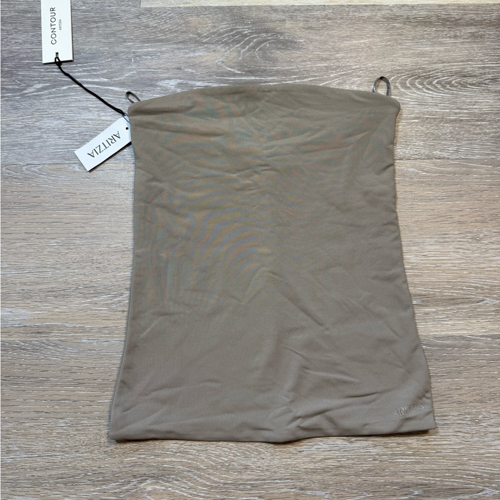 Aritzia Contour Strapless Tube Top in Taupe